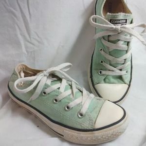 Converse All Star Low Top Seafoam Green Youth 2 Sneakers Shoes Retro Streetwear